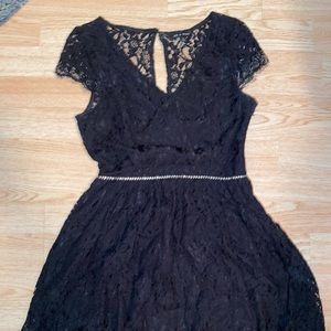 Black lace dress